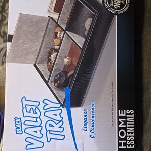Black Valet Tray